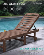 SERWALL Outdoor Chaise Lounge Set of 2 - Image 6