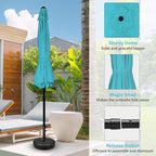 Simple Deluxe 9' Patio Umbrella Outdoor Table Market Yard Umbrella - Image 4