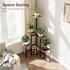Corner Plant Stand Indoor, 6 Tiered Corner Plant Shelf Flower Stand - Image 5