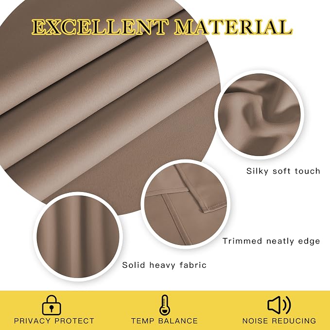 NICETOWN Blackout Curtain 78 inch Length - Image 4