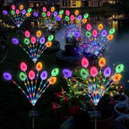 Lmtocs Solar Easter Decorations Outdoor Stake Lights, 2 Packs 16LED Solar Egg - Image 4