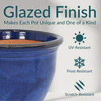 Sunnydaze Large Ceramic Plant Pot - Image 4
