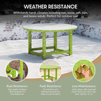 WestinTrends Malibu Low Outdoor HDPE Round Patio Coffee Table - Image 4