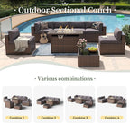 Aoxun 8 Piece Patio Furniture Set - Image 8