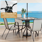 Arlopu 5 Piece Outdoor Patio Dining Set, Porch Furniture - Image 6