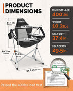 KingCamp Hammock Camping Chair, Swinging Portable Folding Camp Chairs - Image 3