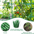 Garden Stakes 17Inch 20Pack, DIY Tall Plant Support Stakes of 4Ft, HAINANSTRY - Image 5