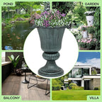 Magshion 20" Urn Planters for Outdoor Plants, Large Decorative Front Porch - Image 10