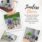 Autumn Alley Farmhouse Front Porch Planters Set of 2 Stand - Image 8