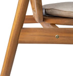 Christopher Knight Home Meja Acacia Wood Outdoor Dining Set - Image 16