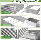 2 Pack Tall 8x3FT Raised Beds for Gardening, Corrugated Galvanized Steel Raised - Image 3