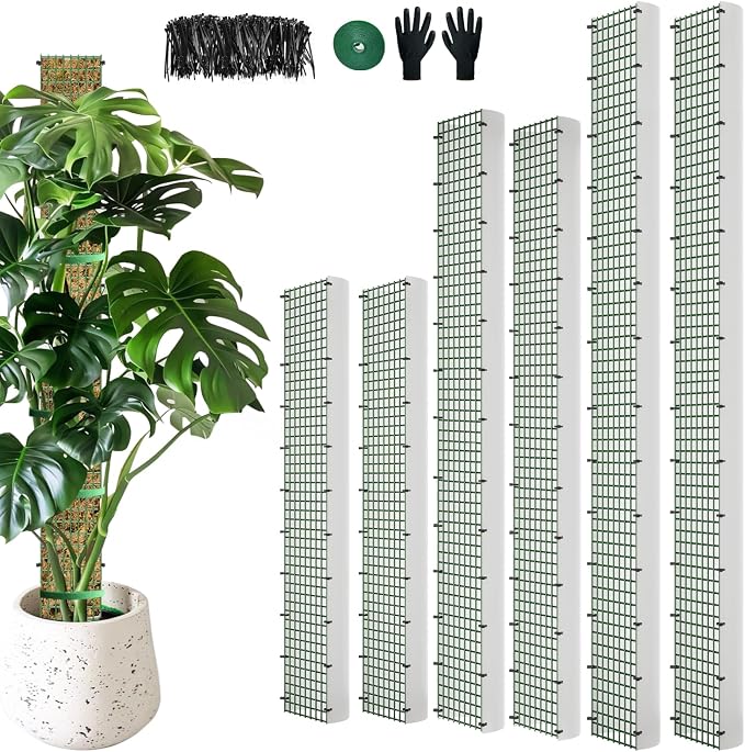60"/40"/24" Metal Moss Pole, D Shape Sphagnum Moss Pole, Moss Poles by HOLANHING