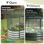 Raised Garden Bed with Sprinkler Timer and Self-Watering System, Galvanized - Image 4