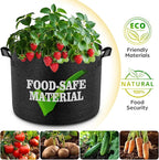 5 Pack 3 Gallon Grow Bags, Thickened Nonwoven Fabric Planter Pots - Image 5