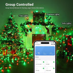 Brizled Smart Color Changing Christmas Lights, 66ft 200LED WiFi String Lights - Image 4