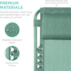 Best Choice Products Set of 2 Adjustable Steel Mesh Zero Gravity Lounge Chair - Image 6