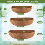 3Pcs Trough Coco Liner 30" Coco Coir Liners - Image 6