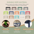 WestinTrends Malibu Low Outdoor HDPE Square Patio Coffee Table - Image 6
