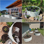 A ANLEOLIFE 2-Pack 4ft x 18” Tall Galvanized Raised Garden Beds Outdoor - Image 2