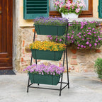 Vertical Raised Garden Bed 3 Tier Garden Planter Standing Planter Box Herb - Image 6