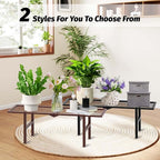 2 Pack Metal Plant Stand Outdoor Indoor, 1 Tier Folding Tiered Flower Plant - Image 8