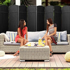 Sorbus 8-Panel Black Room Divider - Image 9