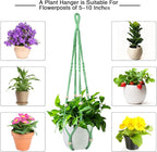 Augshy Macrame Plant Hangers Green Hanging Planters - Image 4