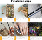 Solar Lights Outdoor Decorative, Metal Solar Watering Can Lights Waterproof - Image 4