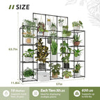 Metal Plant Stand Outdoor 63" Tall Plant Shelf - Image 6