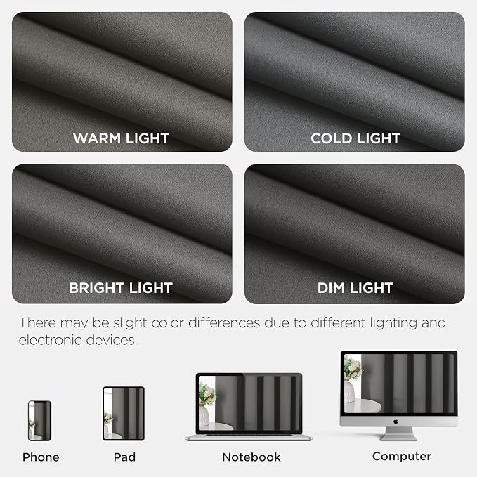 Joydeco Blackout Door Curtain for Doorway Privacy 90 Inches Long, Grommet - Image 8