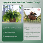T4U Hanging Planters for Outdoor Plants, 12 Inch 6 Pack Fabric Hanging Baskets - Image 5
