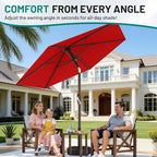 AreShark 7.5FT Patio Umbrella Table Market Umbrella - Image 4