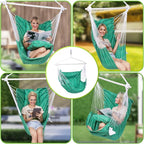 Backyard Expressions Hanging Hammock Chair Swing - Image 3