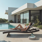 Nestl Chaise Lounge Chair Outdoor Set of 4, Wicker Patio Lounge Chair, Outdoor - Image 7