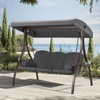 HOMREST 3 Person Outdoor Porch Swing by HOMREST