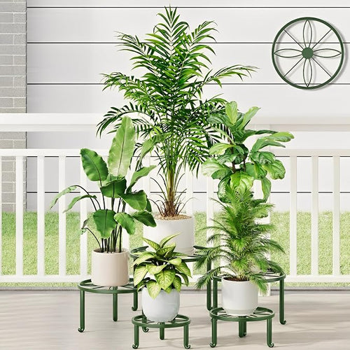 5 Pack Metal Potted Plant Stand Small Flower Pot Holder by Unknown