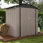 Patiowell 6x4 FT Outdoor Storage Shed, Garden Tool Storage Shed - Image 2