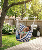 ADVOKAIR Hammock Chair Swing, Heavy-Duty Hanging Rope Swing Seat Supports 500 - Image 2