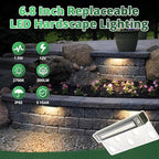 GKOLED 8Pack 6.8 Inch LED Low Voltage Hardscape Lighting, Outdoor Paver Lights - Image 4