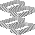 4 Pack 6x3FT Raised Beds for Gardening, Corrugated Galvanized Steel Raised by OZMSHF