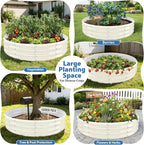 Round Galvanized Raised Garden Bed, Heavy Duty Metal Planter Box - Image 2
