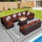 NICESOUL 11 Piece Modern Outdoor Patio Furniture Set - Image 3