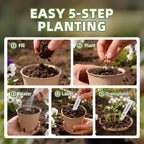 70Pcs Biodegradable 4” Peat Pots - Image 4