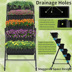 Homdox 4FT Vertical Garden Bed, 5 Tiers Raised Garden Planter, 25.6 * 26 * - Image 3