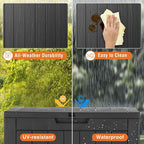 Sweetcrispy Deck Box with 31 Gallon Capacity, Weatherproof Resin Lockable - Image 6