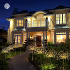 Solar Outdoor Warm White Garden Lights, 4 Pack Firework - Image 3
