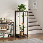 Plant Stand Indoor Corner Tall 2 Tier Metal Modern Flower Storage Plant Shelf - Image 3