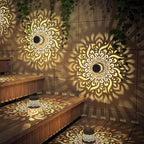4 Pack Solar Fence Lights Metal Solar Powered Outdoor Wall Deck Step Lights - Image 3