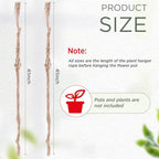 EBOOT 2 Pack 41 Inch Large Macrame Plant Hanger Rope to Hang Flower Pot Plant - Image 2
