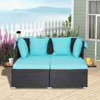 ORALNER Outdoor Daybed, 2-Person Wicker Patio Sofa - Image 3